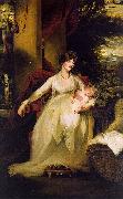 John Hoppner Lady Caroline Capel Holding her Daughter Harriet oil painting artist